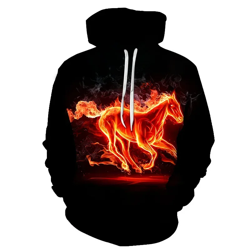 Horse Win Instant Success 3D Print Hoodies Interesting implication Animal Design Men Women Streetwear Pullover Casual Sweatshirt — image 31