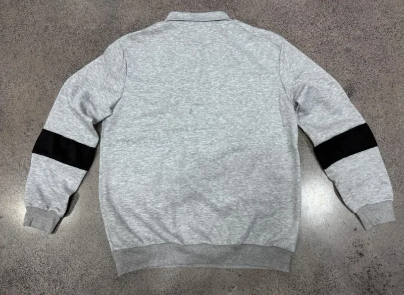 Men Lapel Polo Sweatshirt, Color Block Long Sleeve Pullover, Loose Solid Casual Top for Spring Autumn Daily Outfit — image 31