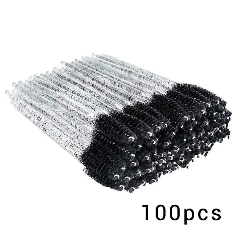 100/300Pcs Disposable Eyelash Mascara Brushes for Eye Lashes Extension Eyebrow and Makeup Lash Spoolies Wands — image 12
