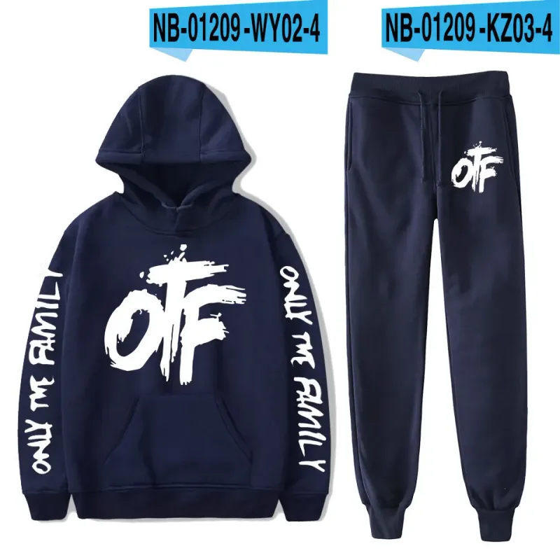 Harajuku Comfortable Funny OTF Letter Φούτερ Φούτερ Κοστούμι Ανδρικό/Γυναικείο Φούτερ + Παντελόνι Κοστούμι Χαριτωμένο σετ 2 τεμαχίων Ρούχα — image 13