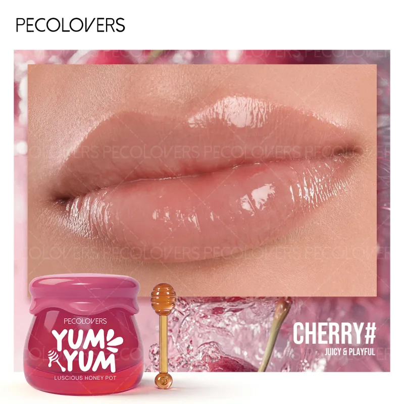 1PC Fruit Honey Pot Lipstick Can Moisturize Lips for A Long Time and Can Be Applied Repeatedly To Nourish Lips and Make Up Lips