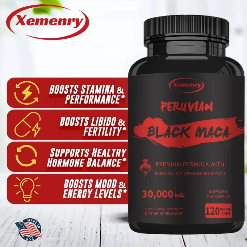Maximum Strength Black Maca Root - 30 000 Mg - Gelatin Maca Root Extract From Peru — image 4