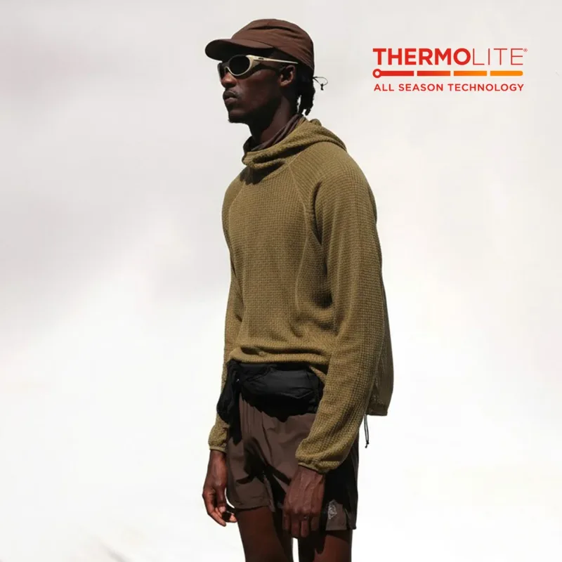 Thermolite® All Season Thermal Hoodie ทุกเพศ น้ำหนักเบา แห้งเร็ว เสื้อสเวตเตอร์สวมหัว ระบายอากาศ ฤดูหนาว Mid Layer Activewear