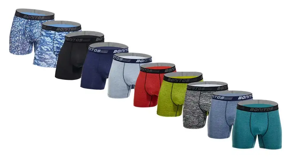 4pcs Long Boxers for Men Underwear Plus Size Men's Panties Sexy Long Leg Underpants Cotton Mens Boxer Shorts Fashion Male Trunk — image 8