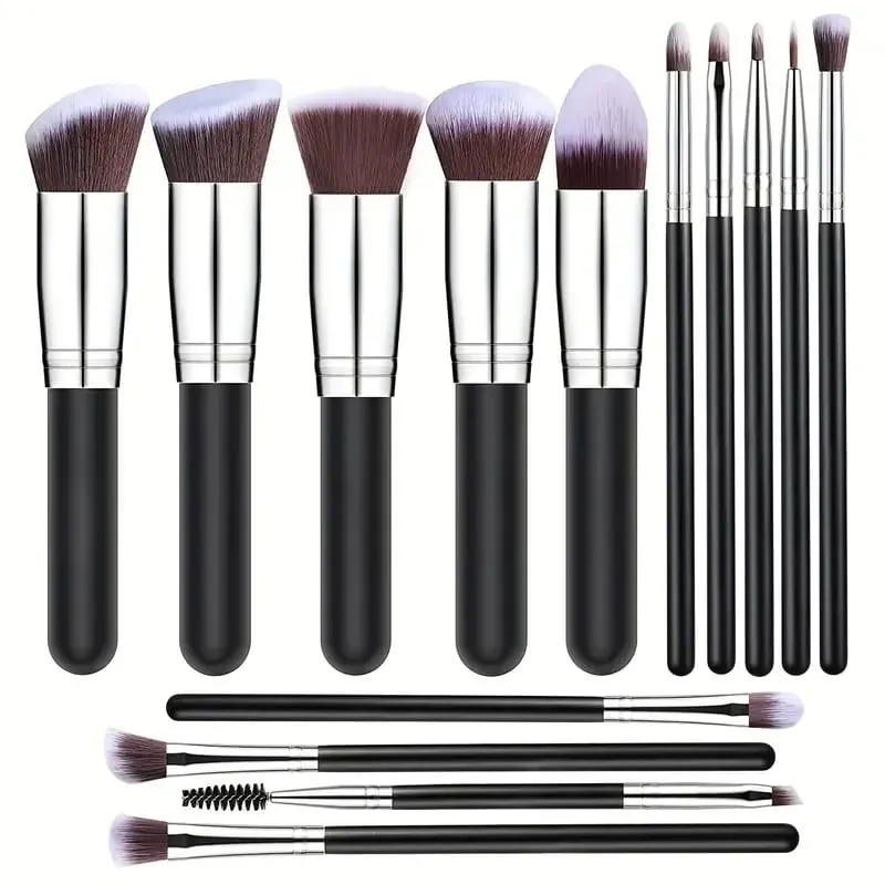 Professional 3/14/16Pcs Makeup Brushes Set Soft Fluffy Eye Shadow Foundation Concealer Blending Blush Brushes Women Beauty Tools — image 14