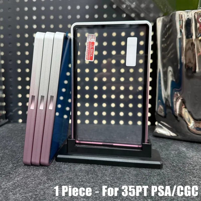 Multicolor Gradient Color Aluminum Alloy Trading Card Protect Holder Metal Case For 35PT PSA CGC Graded Card — image 8