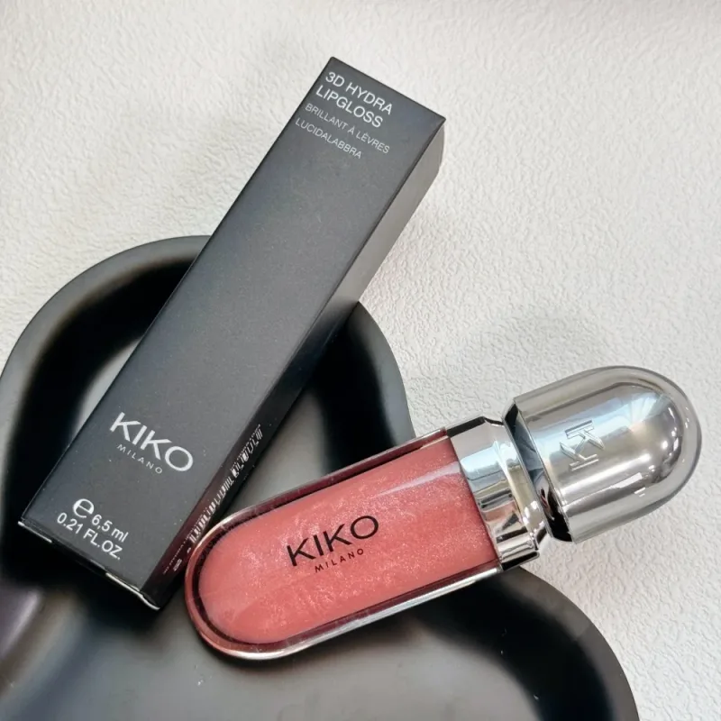 Original Kiko 3D Mirror Lip Glaze Waterproof Non Fading and Non Stick Cup Gentle Bean Paste Color Fine Shiny Point Charm Red — image 27