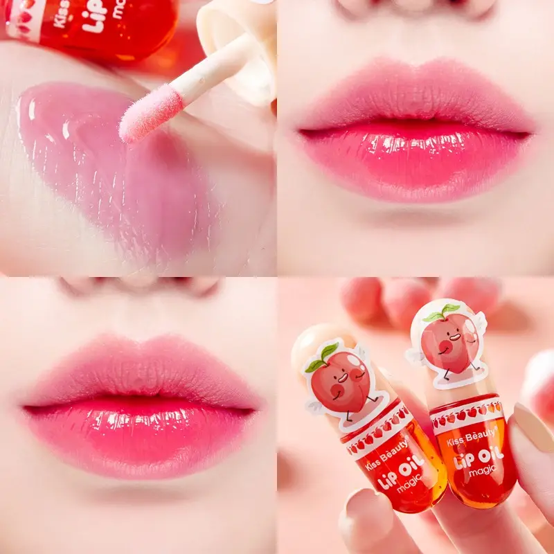 1pcs Moisturizing Color Changing Liquid Lipsticks Transparent Peach Lip Oil Hydrating Natural Lipgloss Lasting Makeup Cosmetics — image 2