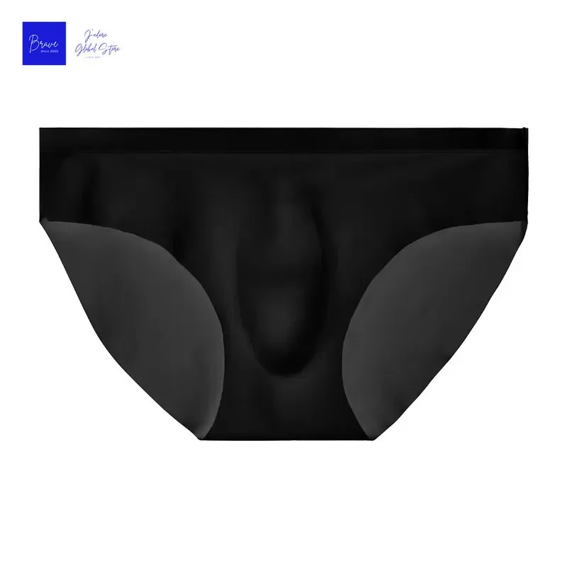 1Pc Ice Silk Sexy Men's Briefs Underpants Breathable Man Underwear Briefs Transparent Sexy Men Underwear Summer Mens Panties