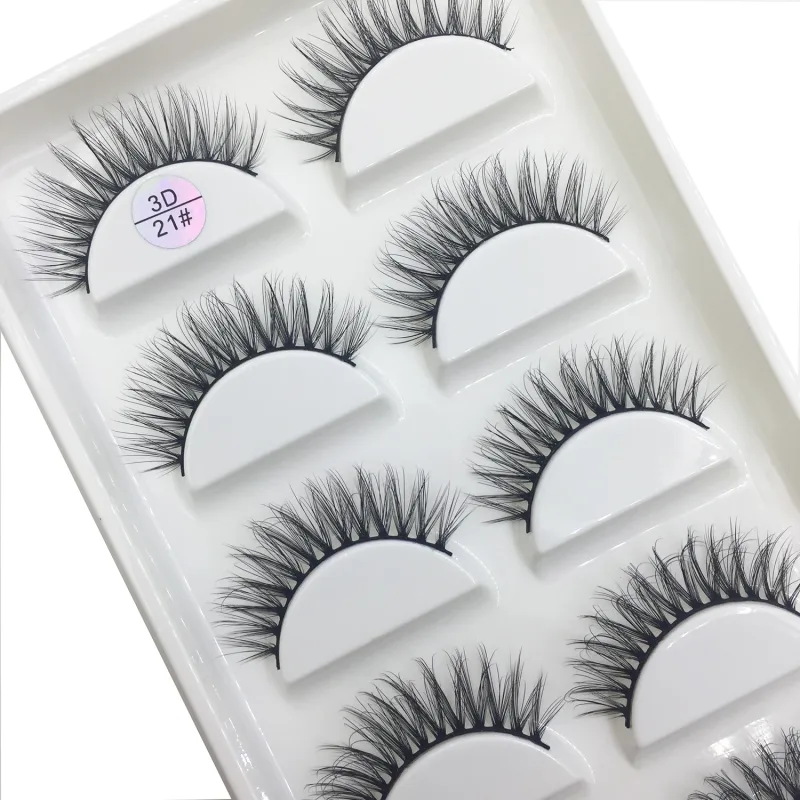 15 Style 5 Pairs 3D Eyelashes Natural False Eye Lashes Thick Faux Mink Lashes Soft Fake Eyelash Wispy Makeup Cilios — image 5
