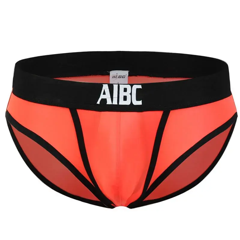 Mens Ice Silk Underwear Open Front Pouch Bulge Low Rise Briefs Sexy Underpants Comfortable Panties for Men — image 6