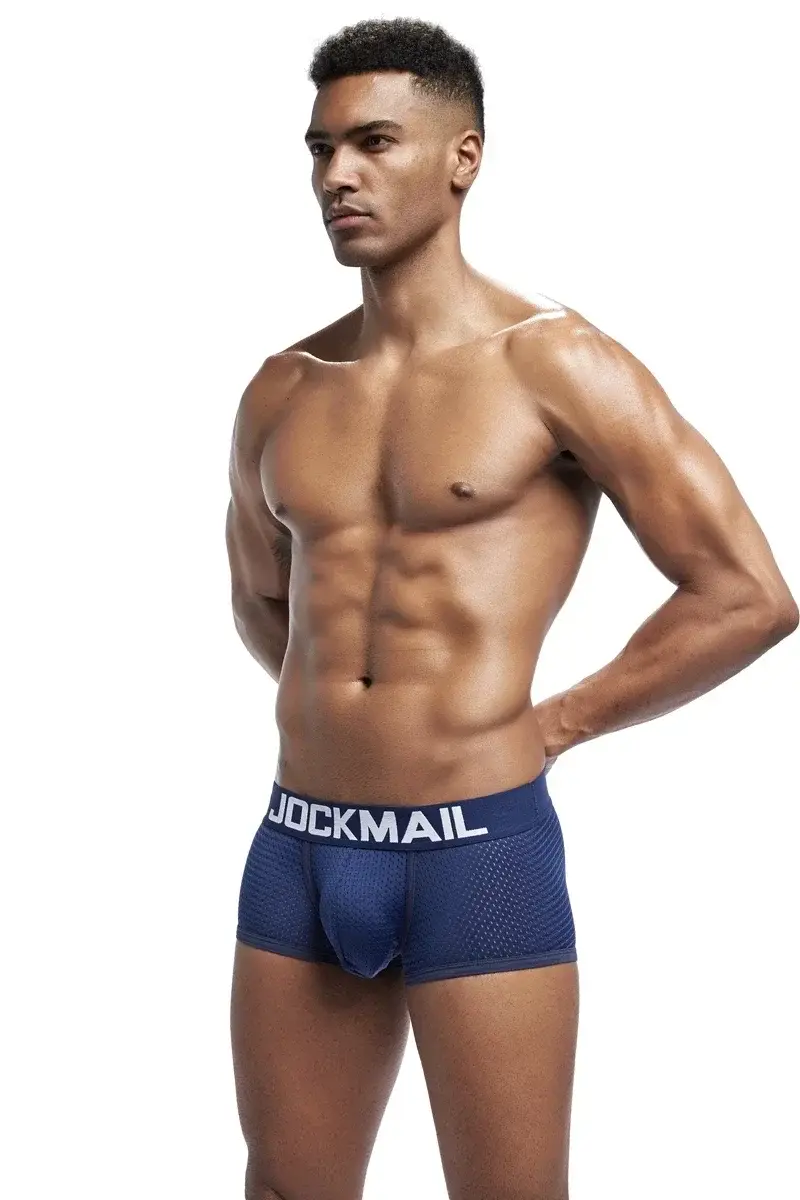 4PCS/Lot Boxer Men Mesh Breathable Boxershorts Men Underwear Shorts Panties Men Cuecas Boxer Underpants Calzoncillos — image 10