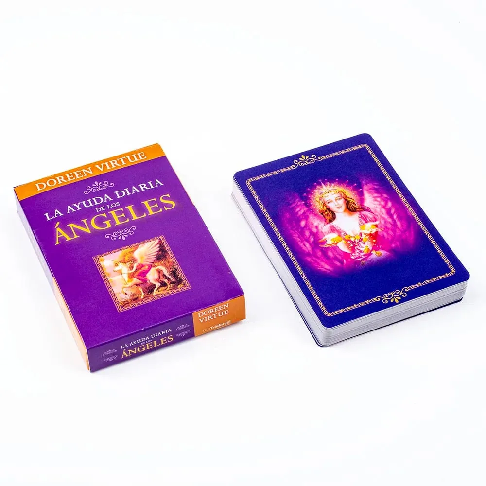 Daily Guidance From Your Angels Oracle 44 Cards Deck 10.4*7.4cm Spanish Version Fate Divination Tarot Board Playing Game — image 3