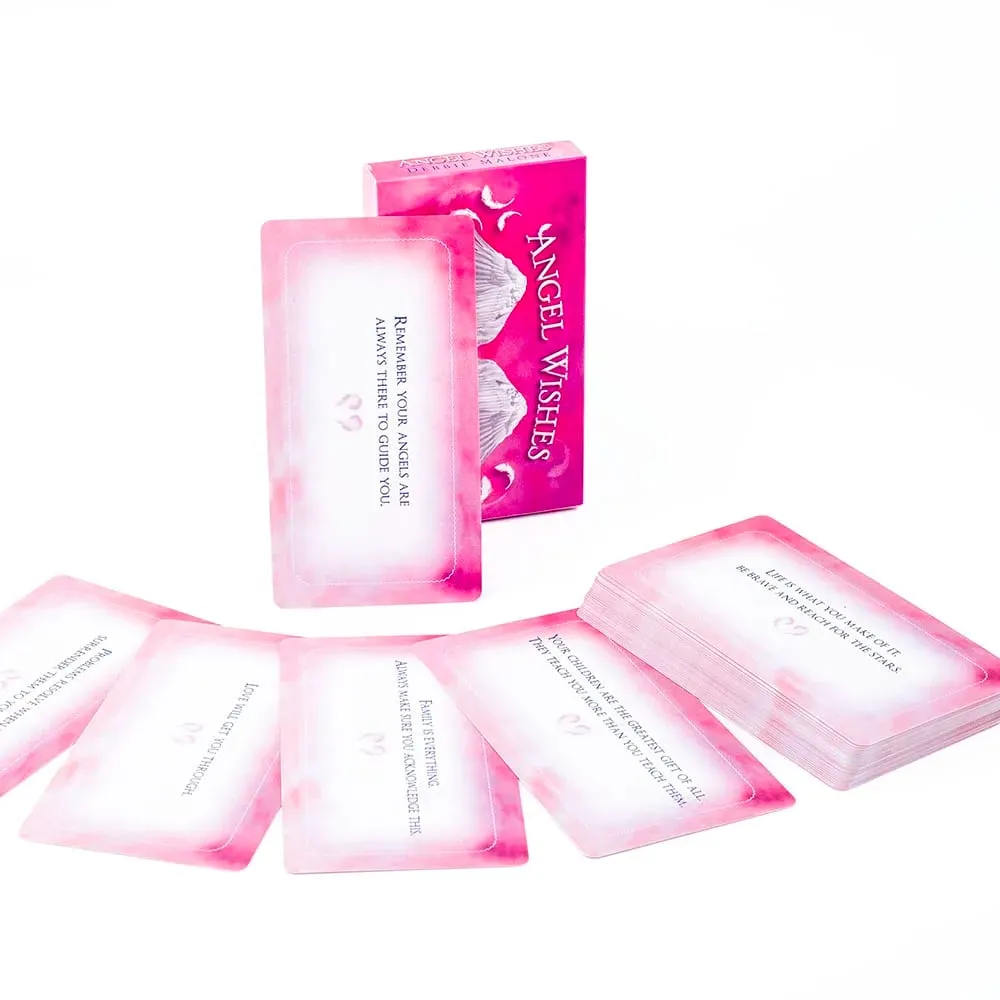 11*6Cm Angel Wishes 40 Affirmation Tarot Cards Inspirational Guidance From Your Angels — image 2
