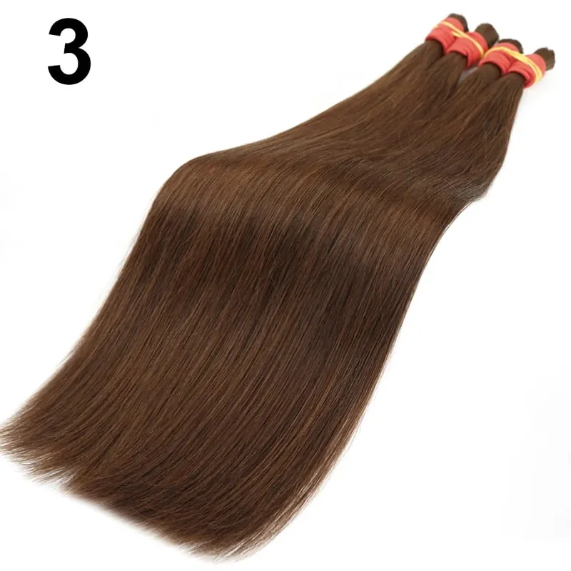 Extensiones de cabello humano 100% Real sin trama, cabello humano Remy a granel, cabello indio virgen negro Natural sin procesar, trenzado para mujeres — image 10