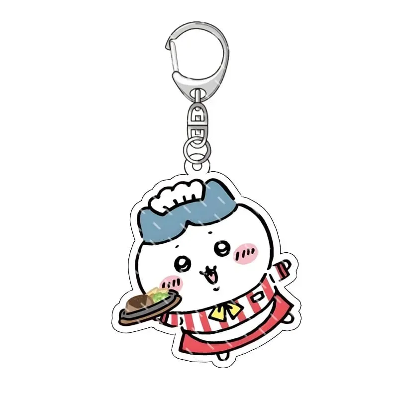 jiyi Pendant Anime Comic Acrylic Peripheral Keychain Hachiware Usagi Cute Pendant Bag Hanging Decoration Decoration