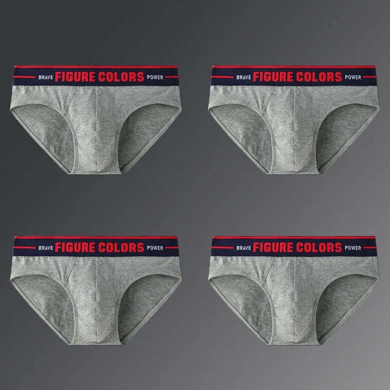 4pcs Men's Briefs Underwear Sexy Antibacterial Men's Panties Underpants Male U Convex boxer briefs for Man Absorbent Elastic — image 32