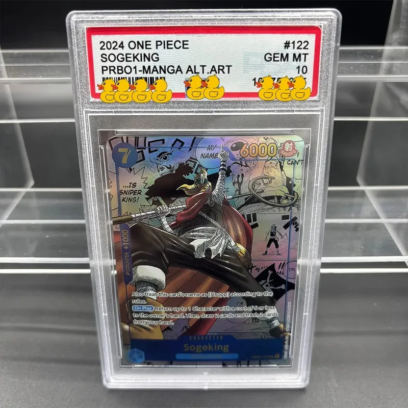 DIY OPCG Rating Card Collection Card 2023 ONE MONKEY D. LUFFY OPO5-MANGA ALT.ART Copy 10Points Rating Card Anime Game Gift — image 5