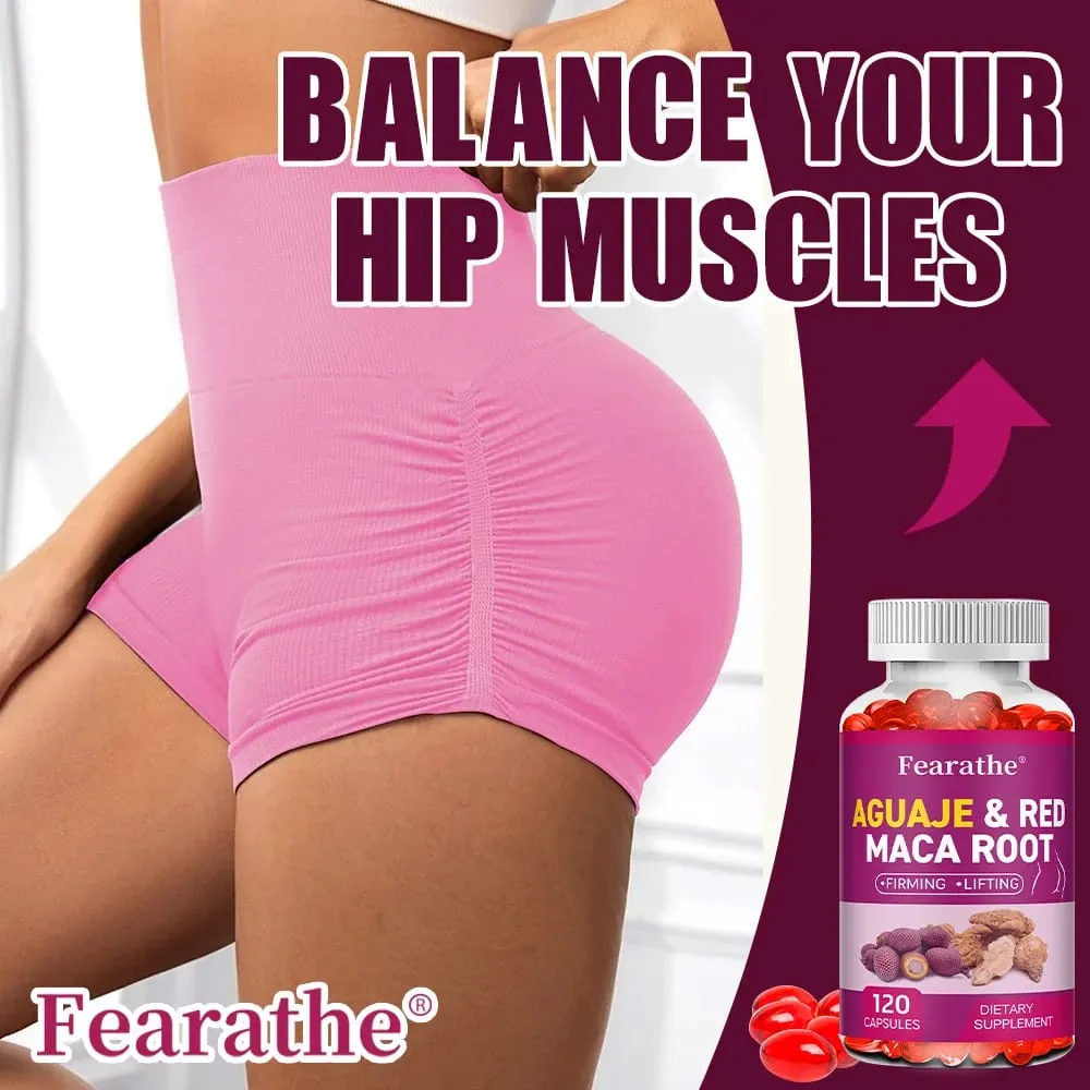 Aguaje Supplement Red Maca Root Extract Capsules Enhances Curves Firms Sculpting Supports Buttocks and Immune Health — image 5