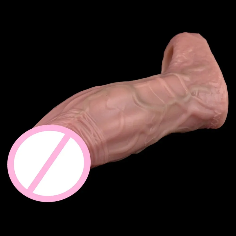 Close Head Realistische Penishülle Sexspielzeug für Männer Verzögerung der Ejakulation Dick Extender für Paare Sex Vergnügen Sexshop — image 4