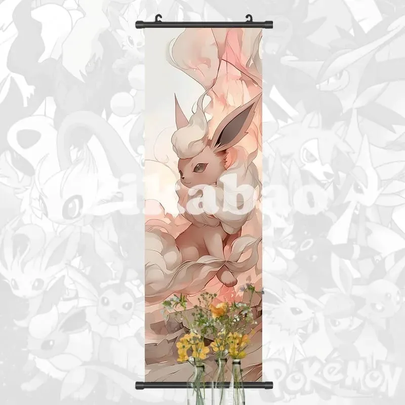 Printed Poster Anime Wall Artwork Greninja Pictures Gardevoir Painting Canvas Pikachu Hanging Scrolls Home Room Decor