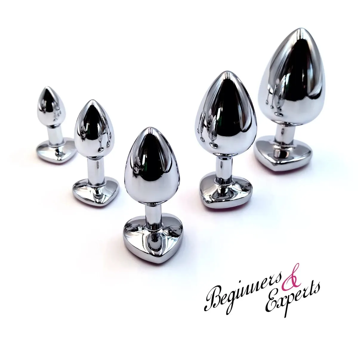 Heart Base Mini Smooth Metal Anal Plug Beginner Butt Plug Masturbation Stimulator Tool Sex Massager Adult Sex Toys For Man Women — image 5