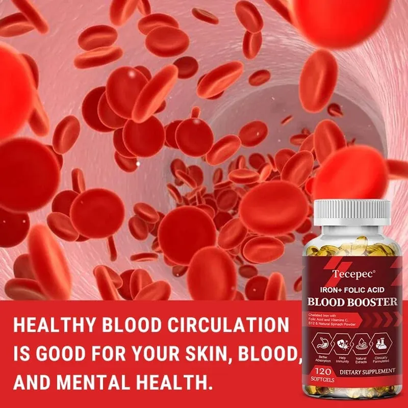 Iron + Folic Acid Blood Tonic - Replenish Iron Content No Side Effects Iron Supplement- with Vitamin C Vitamin B12 Folic Acid — image 6