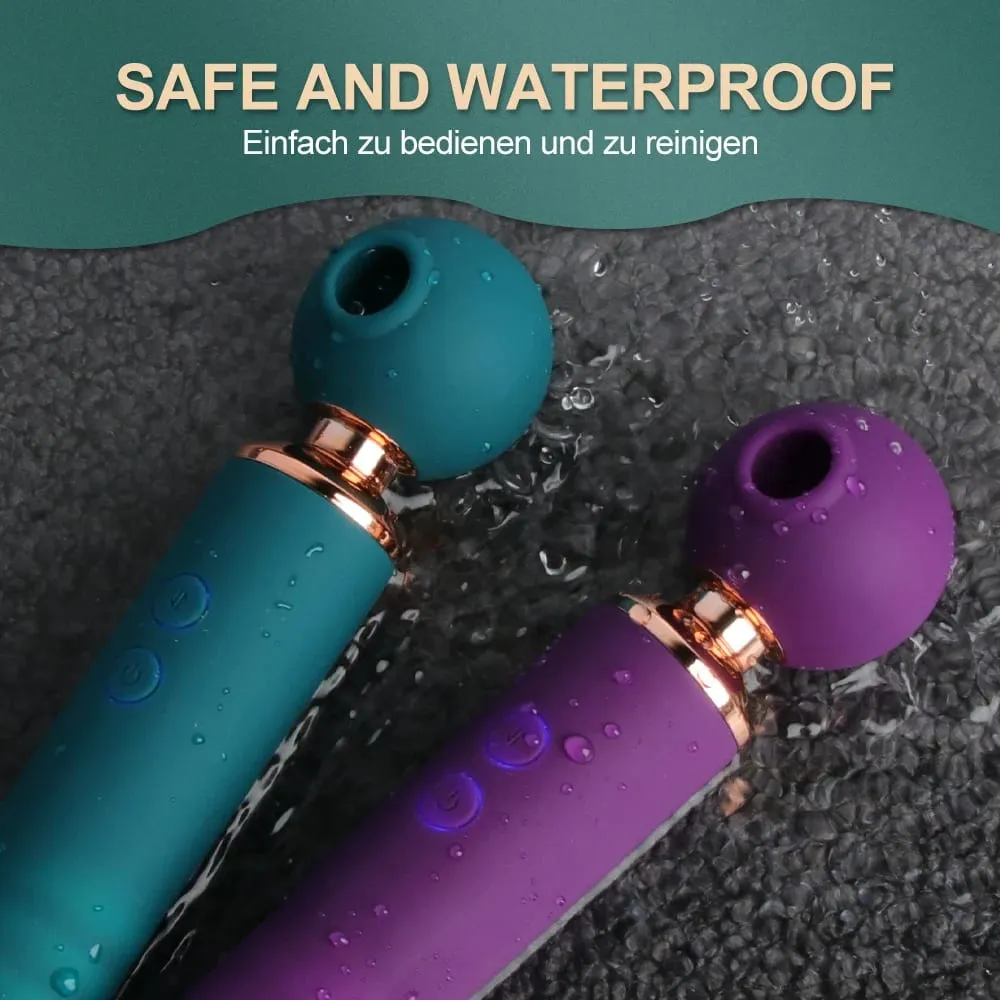 Sucking Telescopic Wand Vibrator For Women Body Massager G Spot Clitoris Stimulator Nipple Clit Sucker Masturbation Sex Products