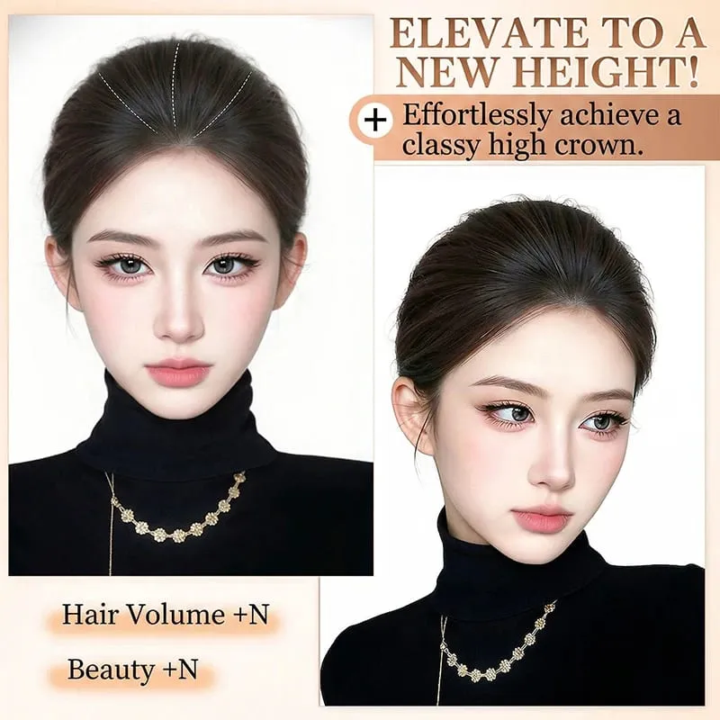 Synthetischer High-Crown-Haaraufsatz für Damen mit unsichtbarem Clip-In-Design. Natürlich aussehendes Volumen – für schütteres Haar — image 6