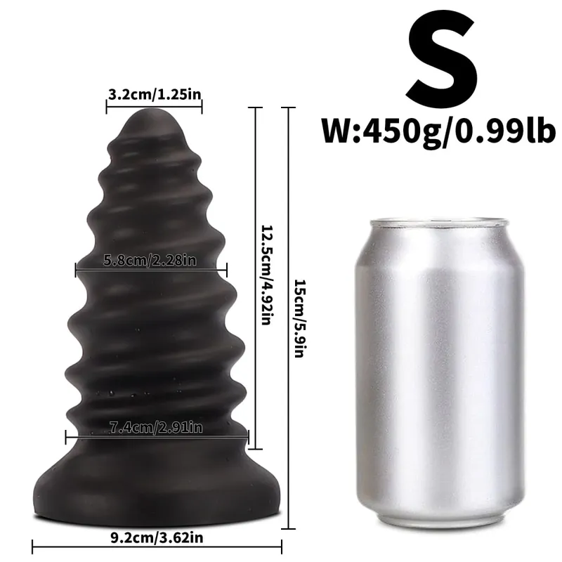 Huge Anal Plug Anal Training Dilator Big Dildo Ass Long Screw Butt Plug Large Gay Sex Toy for Women Men Prostate Massage 18 — image 8