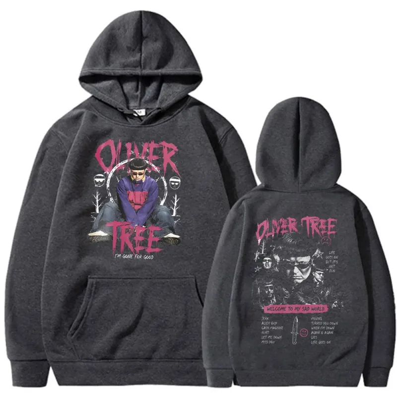 Oliver Tree Hoodies Life Goes On 1993-2026 แฟนของขวัญPulloversผู้ชายเสื้อผ้าแฟชั่นHip Hopขนาดใหญ่ลำลองHoodedเสื้อ