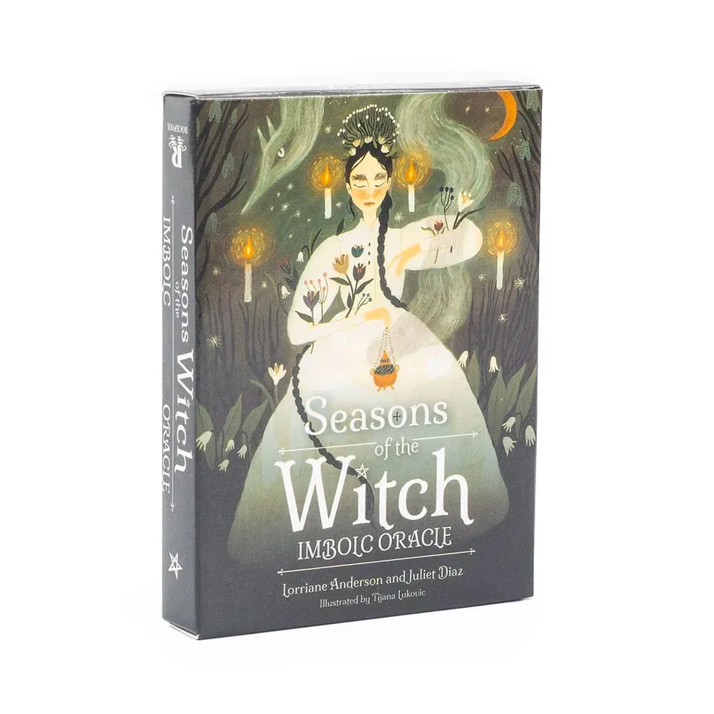 Seasons of The Witch Imbolc Oracle Tarot Board Game 44 Cards for Spiritual Guidance 10.4*7.3cm
