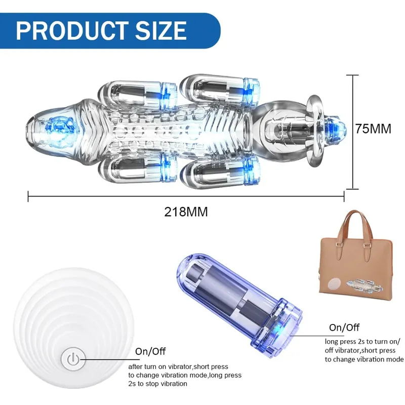 Eichelvibrator Fernbedienung Kugel Eichelvibrator für Männer Penistrainer Penis Eicheltrainer zur Verzögerung der Ejakulation Sexspielzeug — image 6
