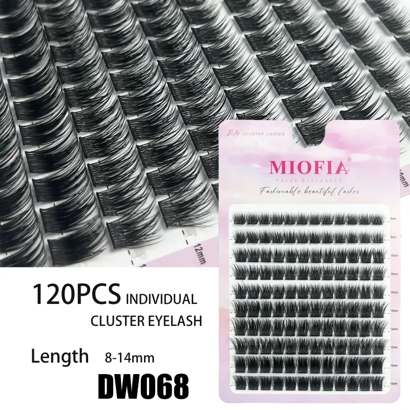 10 Rows 3D Faux Mink Cluster False Eyelashes Cat Eye Lashes Natural Thick Segmented Lashes DIY Eyelash Extensions Makeup Lashes