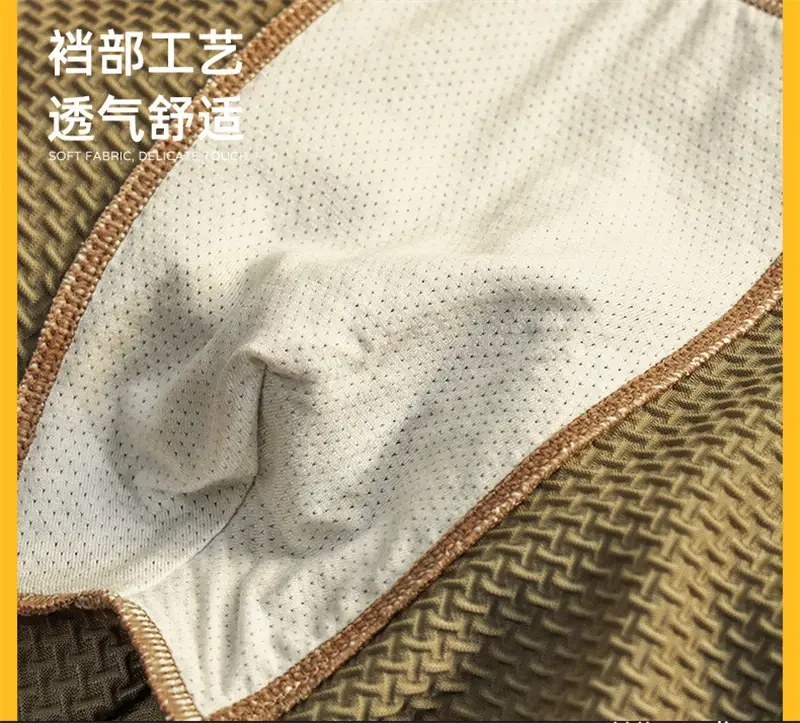 New boxers hombre Ice silk plus size calzoncillos hombre waffle grid lencerias sexy tоy mens boxer breathable underwear for man — image 17