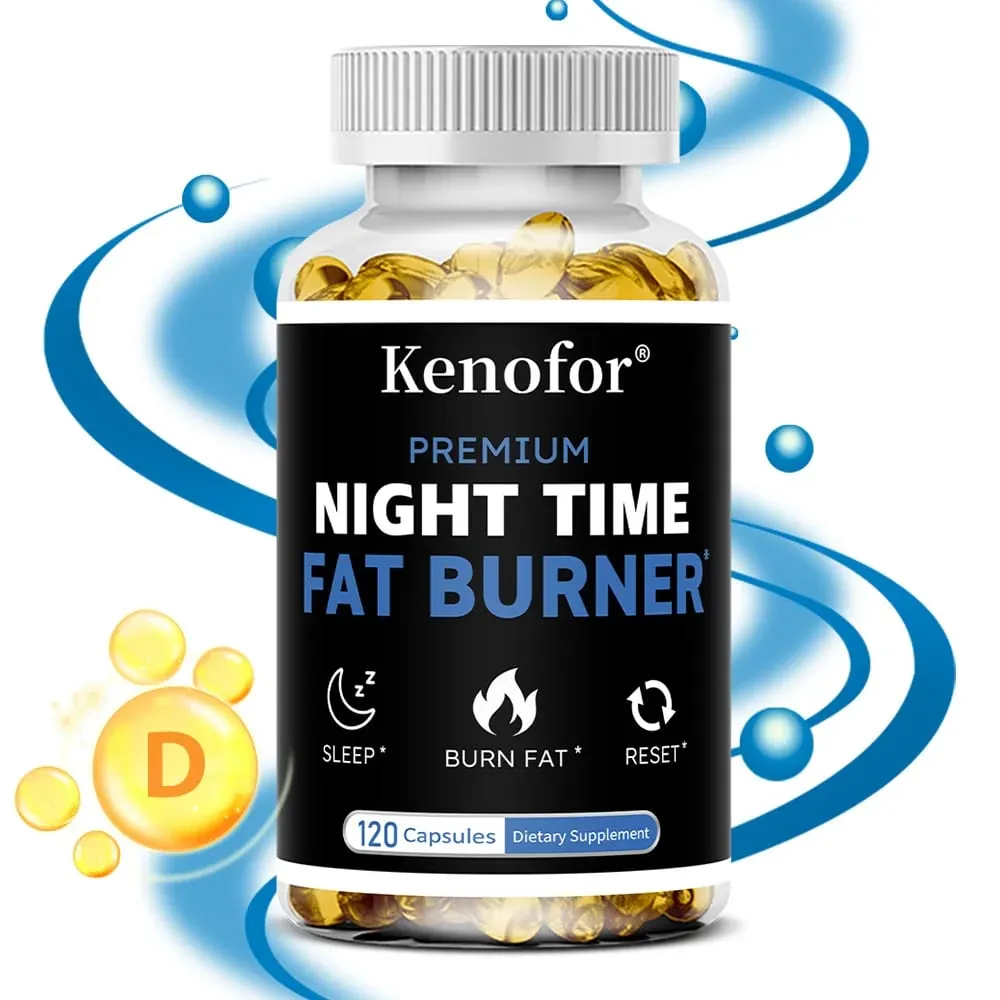 Nighttime Fat Burner Supplement - for Weight Loss Boost Metabolism Suppress Appetite Diet Healthy Weight Management — image 1