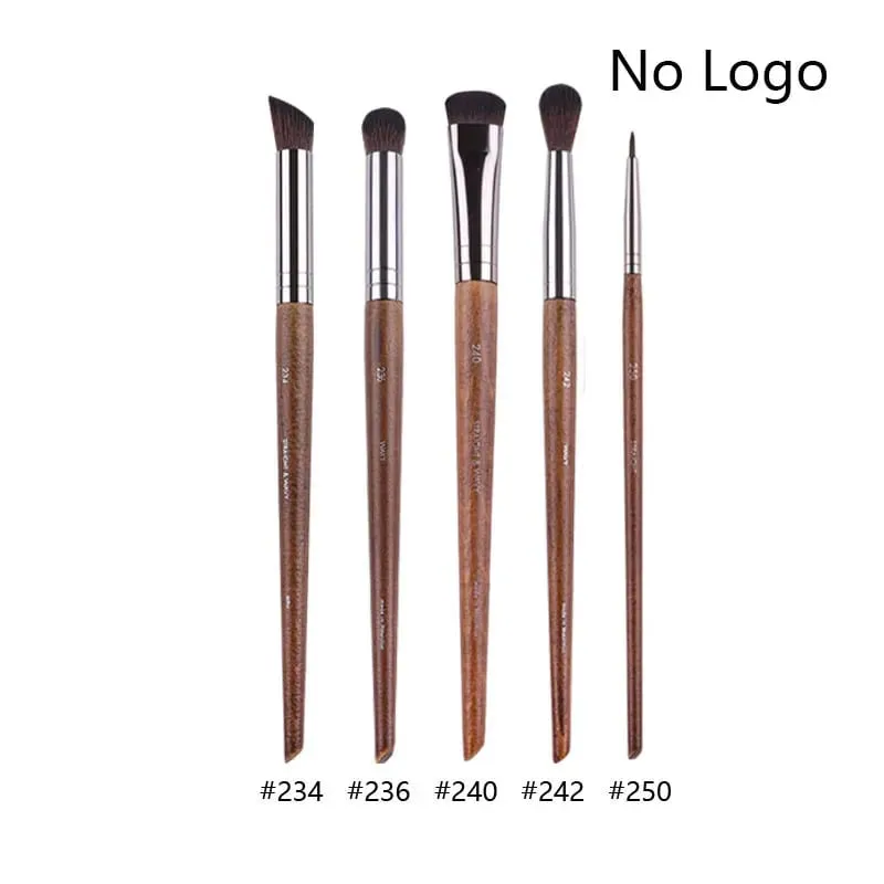 5pcs/set Natural Wood Eyeshadow Makeup Brushes Eye Detail Make Up Brush Concealer Crease Smudge Cosmetic tools Set Thin liner — image 30