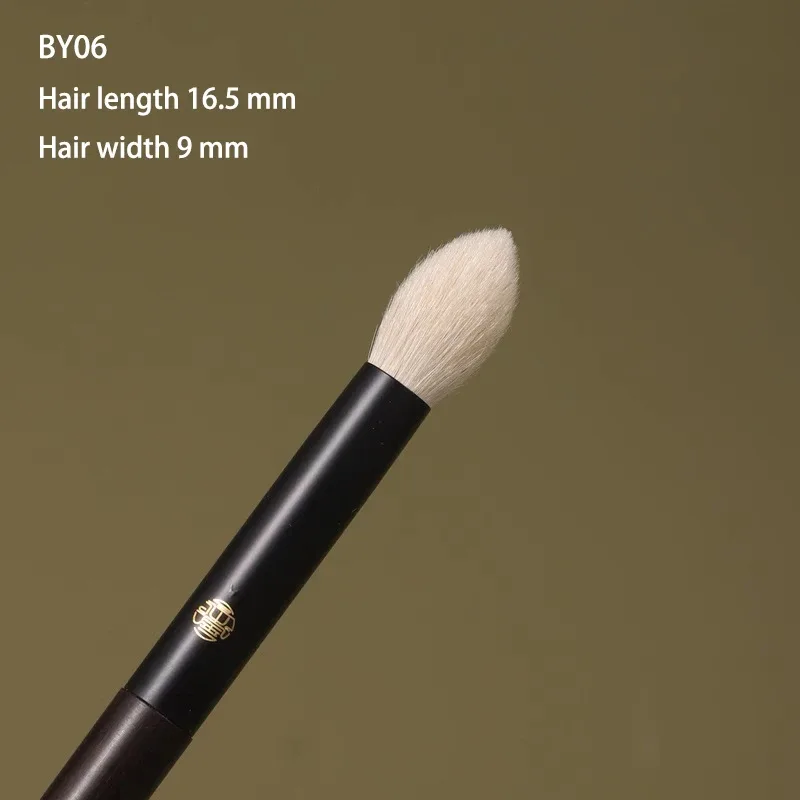 Limited||Professional Handmade Makeup Brushes 1PC White Lynx Hair Eye Shadow Blending Brush Ebony Handle Make Up Brush