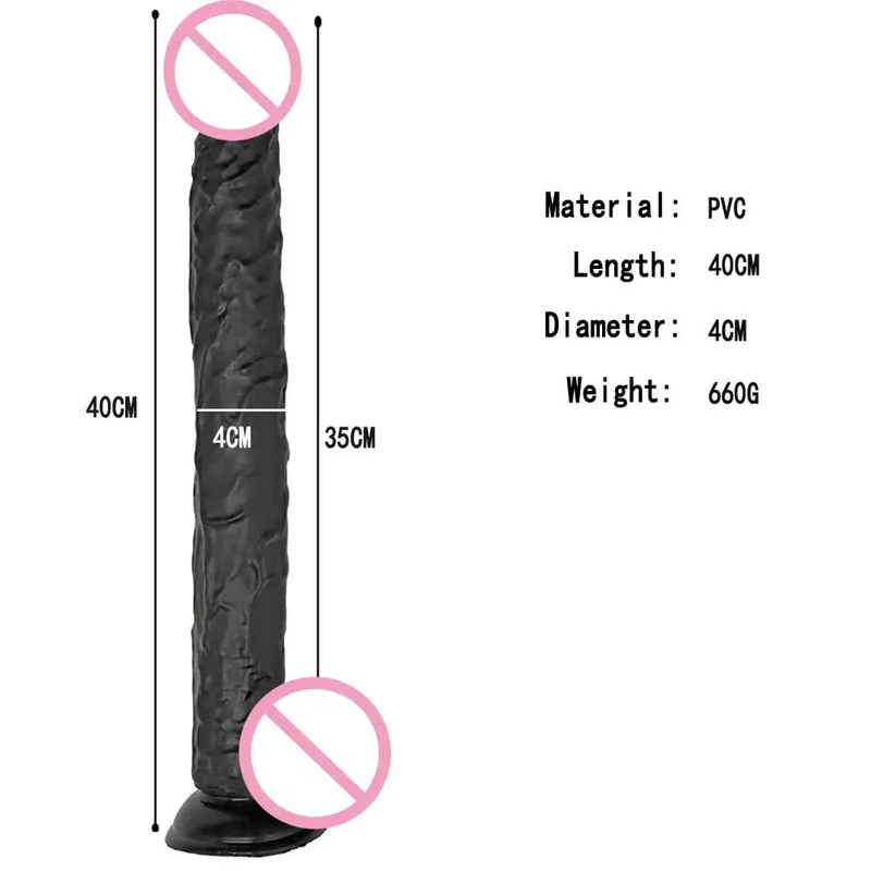 40 cm Realistischer Langer Dildo Großer Penis Riesendildos Vaginale Masturbation G-punkt Stimulation Anal Butt Plug Für Frauen Sexspielzeug 18+ — image 9