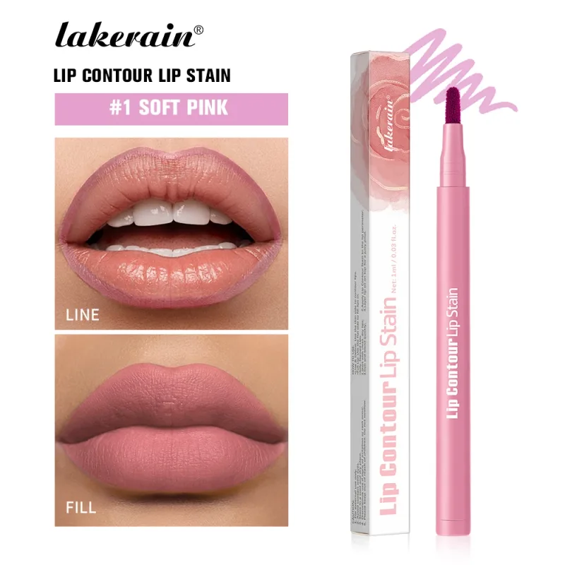 Waterproof 2 In 1 Lip Stain And Liner Pen Long Lasting Smudge Proof Kiss Proof Transfer Resistant 8 Colors Makeup Lip Pencil — image 11