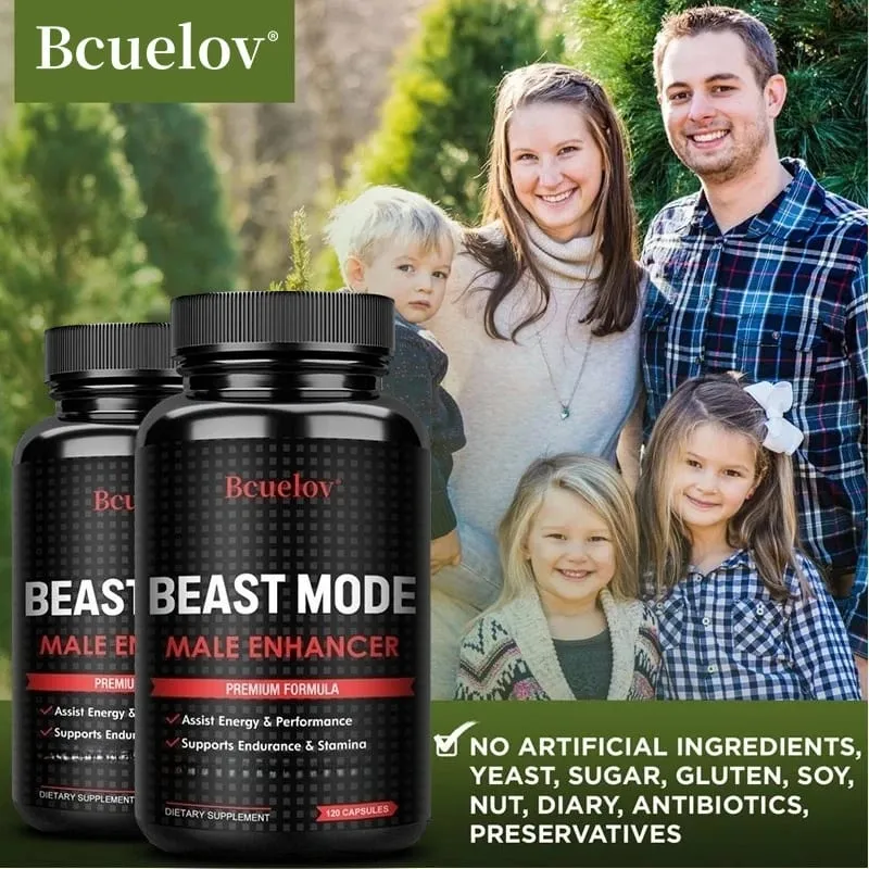 L-Arginine Capsules - Enhance Muscle Building Endurance Energy Boost Improve Men's Muscle Health Dietary Supplement NON-GMO — image 3
