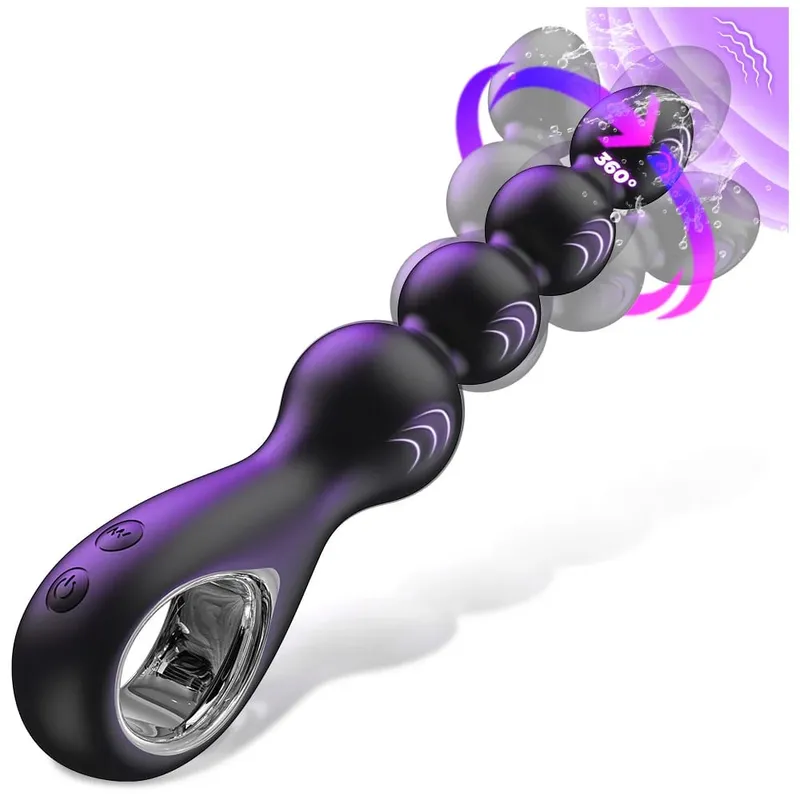 360° roterende analvibrator til mænd Prostata massager Butt Plug Anal bolde Voksen mandlige homoseksuelle onaneret legetøj Sexlegetøj til voksne — image 1