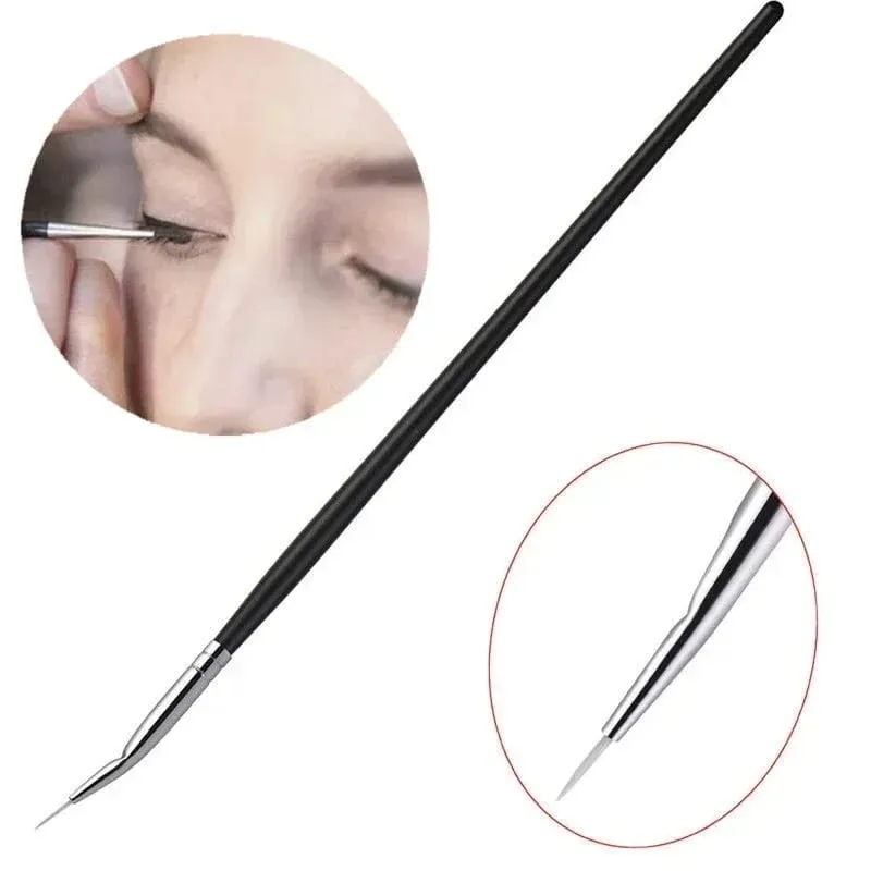 Bent Liner Makeup Brushes Angled Eyeliner Brush Fine Eyeliner Brushes Eye Contour Makeup Tool Eyeshadow Eye Brow Brushes Tool — image 4