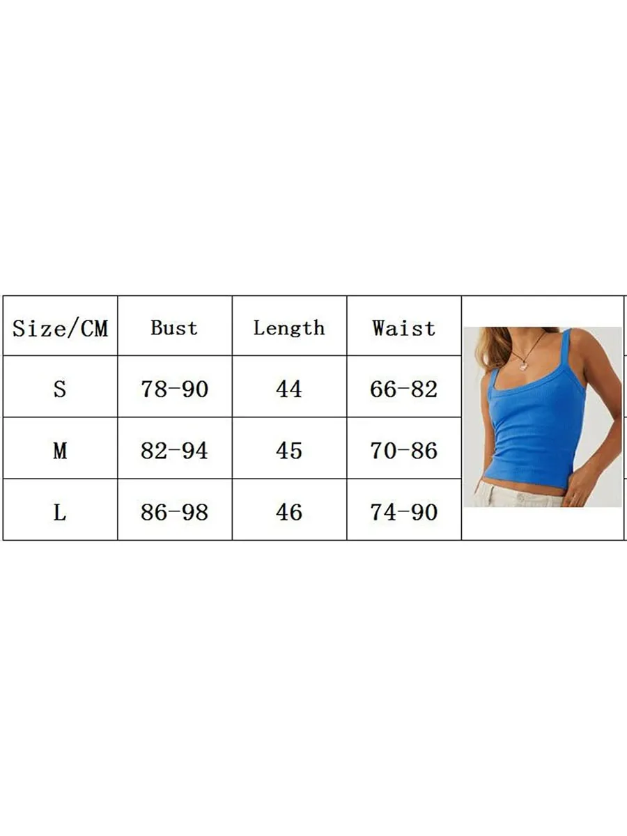 Dames tanktops in effen kleur, basisvest, geribbeld, mouwloos, U-hals, slim fit bijgesneden tops — image 7