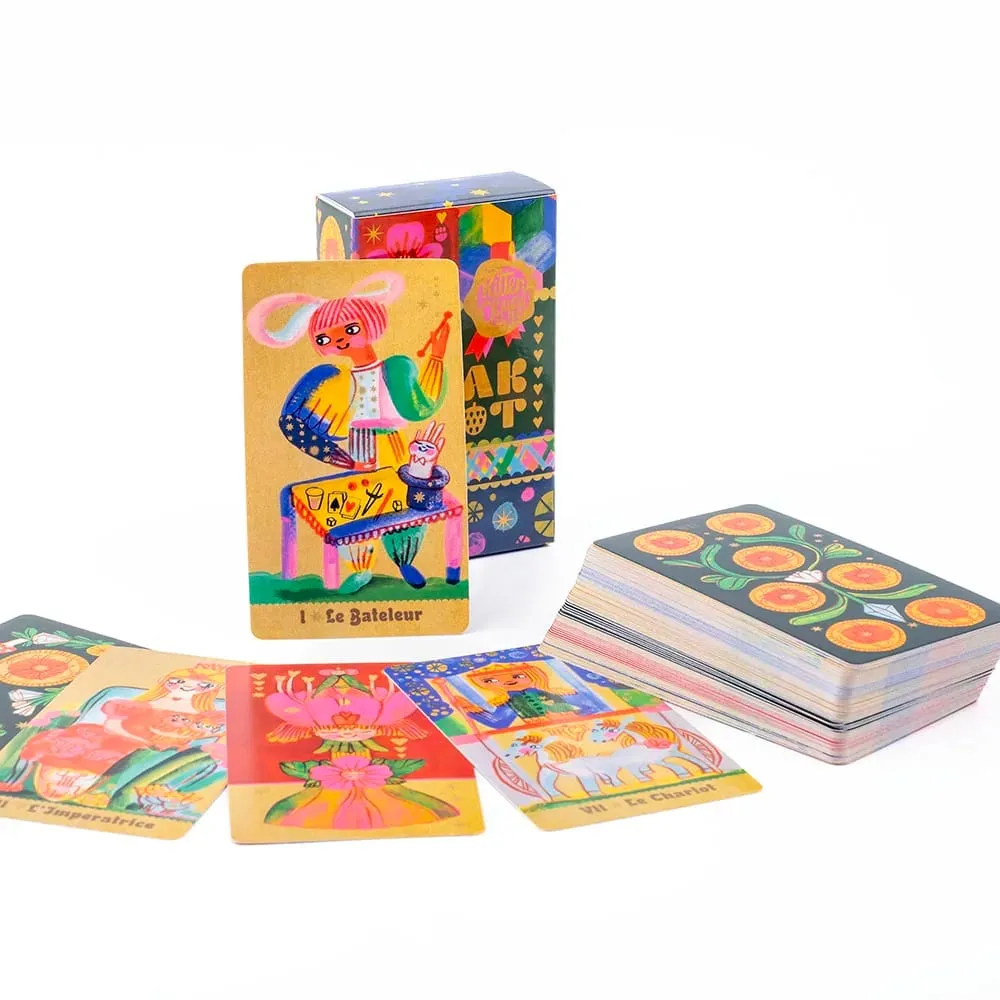 Pipspeak Tarot 10,3*6 см Восхитительная колода из 78 карт в марсельском стиле. Окунитесь в причудливый мир чтения пипсов. — image 1
