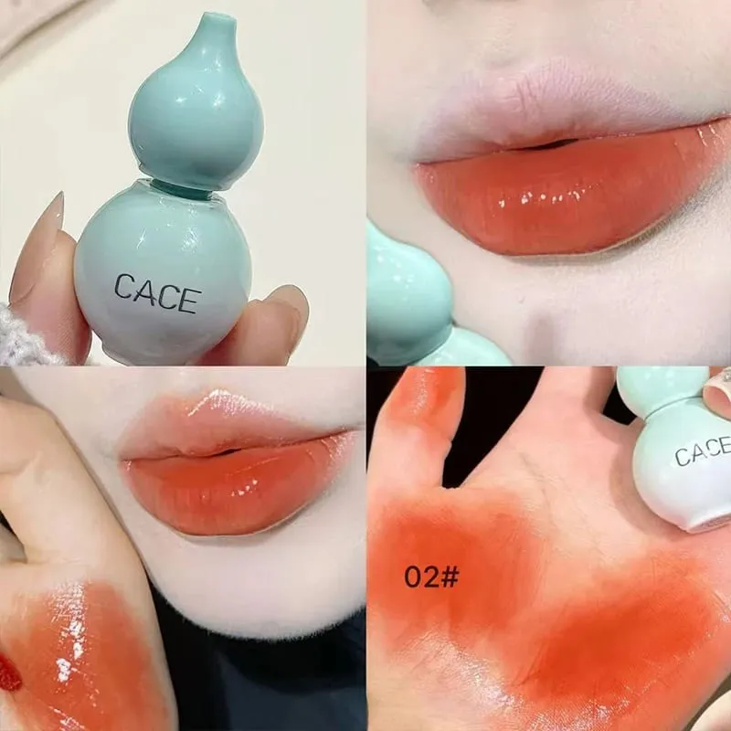 Mini Gourd Design Lip Glaze 3 Colors Makeup Set Lasting Moisturizing Water Glass Lipgloss Tint Hydrating Lip Stain Cosmetic — image 3