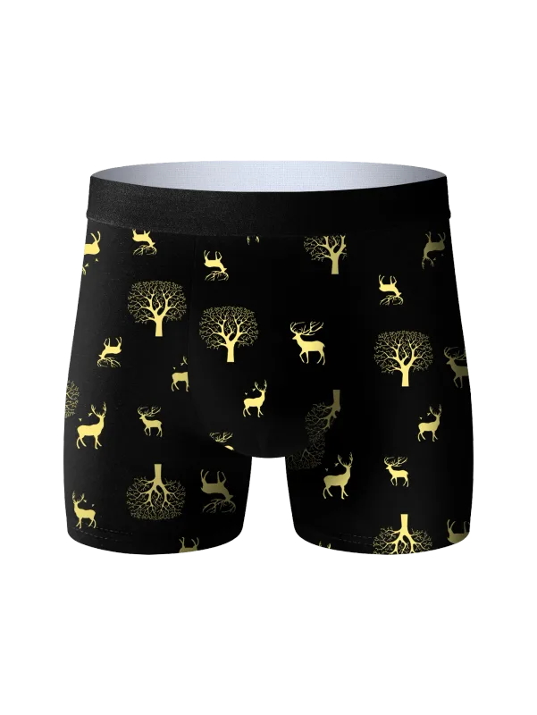 10 Pieces Men's Long Underwear Breathable Soft Men's Long Boxer Briefs Personality Trend Fashion Athleisure Classic Men's Pants — image 11