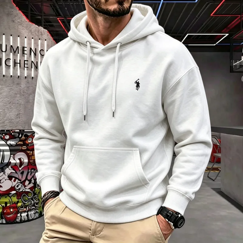 Áo Trùm Đầu Nam Cao Cấp Dài Tay Thu Đông 2026 Thời Trang Sang Trọng Thêu Ngựa Golf Top Áo hoodie Nam Quần Áo