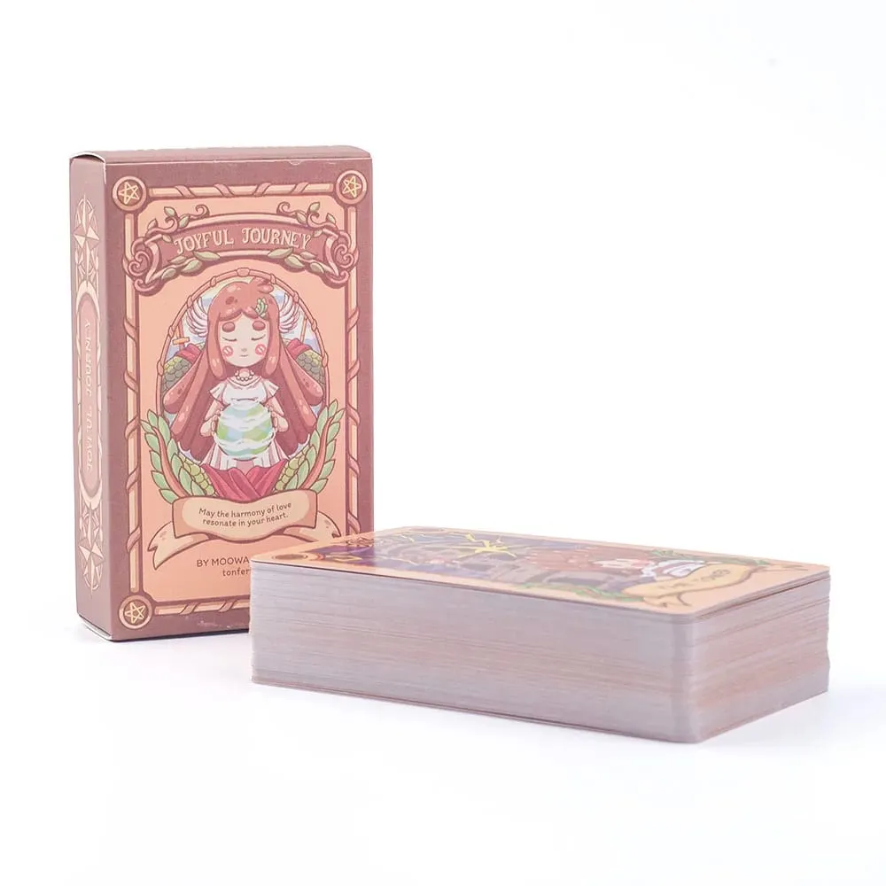 Joyful Journey Tarot Deck -78 Card Board Game with Cute Illustrations Embrace Brightness Love and Warmth 10.3*6CM — image 2