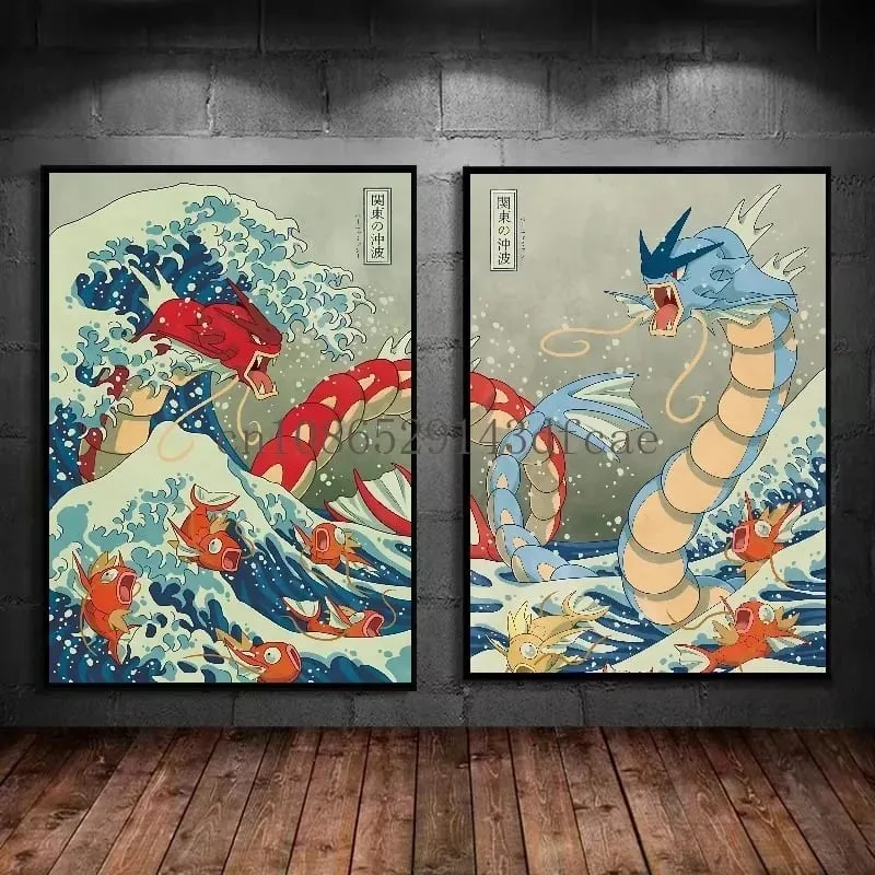 캔버스에 인쇄 포켓몬 Empoleon 벽 예술 홈 현대 거실 친구 선물 장식 그림 장식 미적 포스터 — image 1